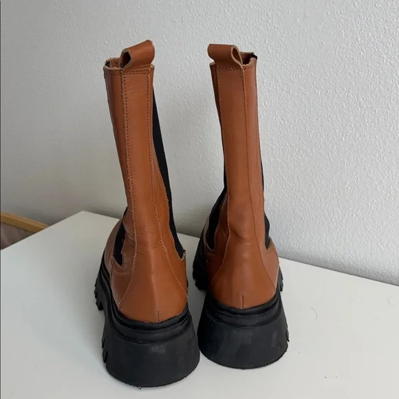 Alohas all rounder boots leather y2k platform high top stretch panels Size EU 38 - Picture 10 of 12